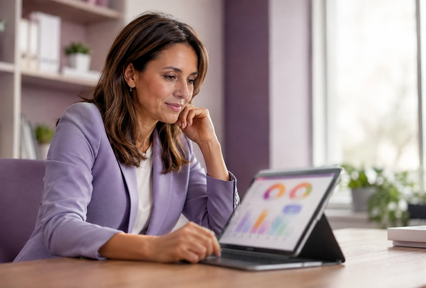 Reviewing multilevel reporting on a tablet